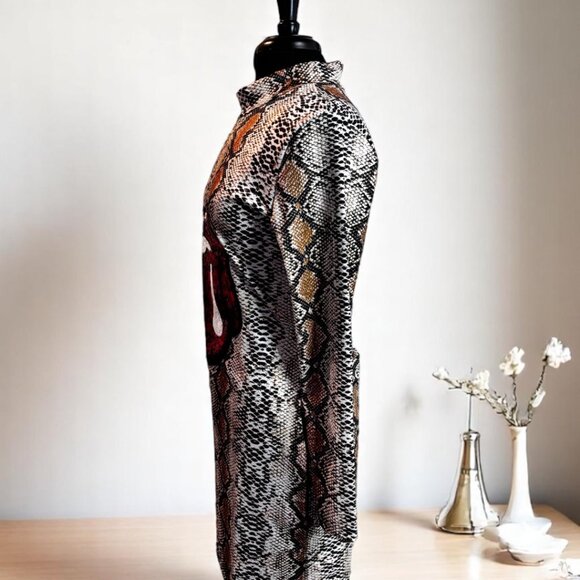 Leopard Red Lip Short Dress - Picture 6 of 8